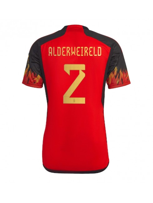 Belgien Toby Alderweireld #2 Replika Hemmakläder VM 2022 Kortärmad